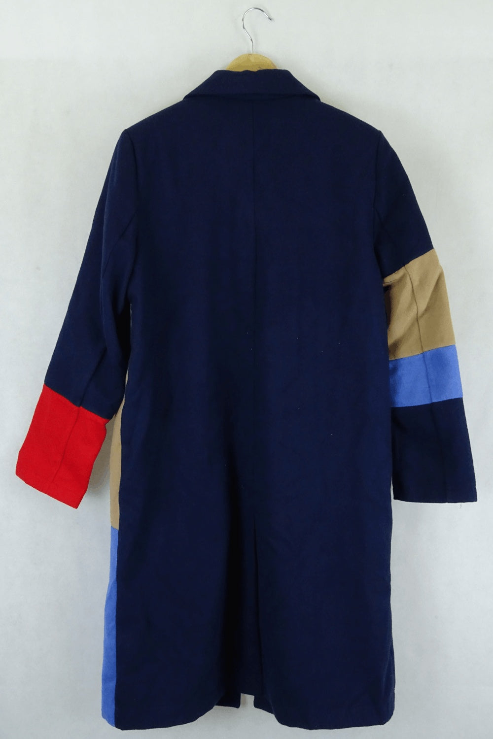 Shein navy and brown coat M