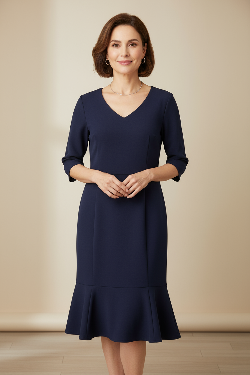 Forcast Navy Dress 8