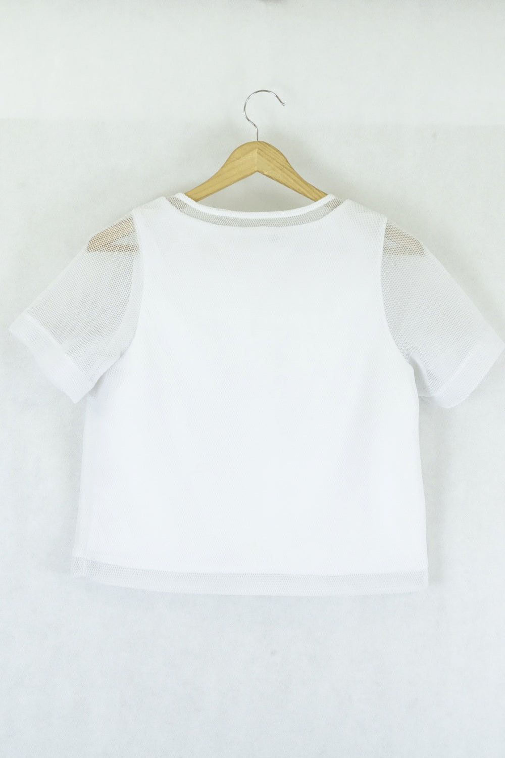 Kookai mesh white top 38