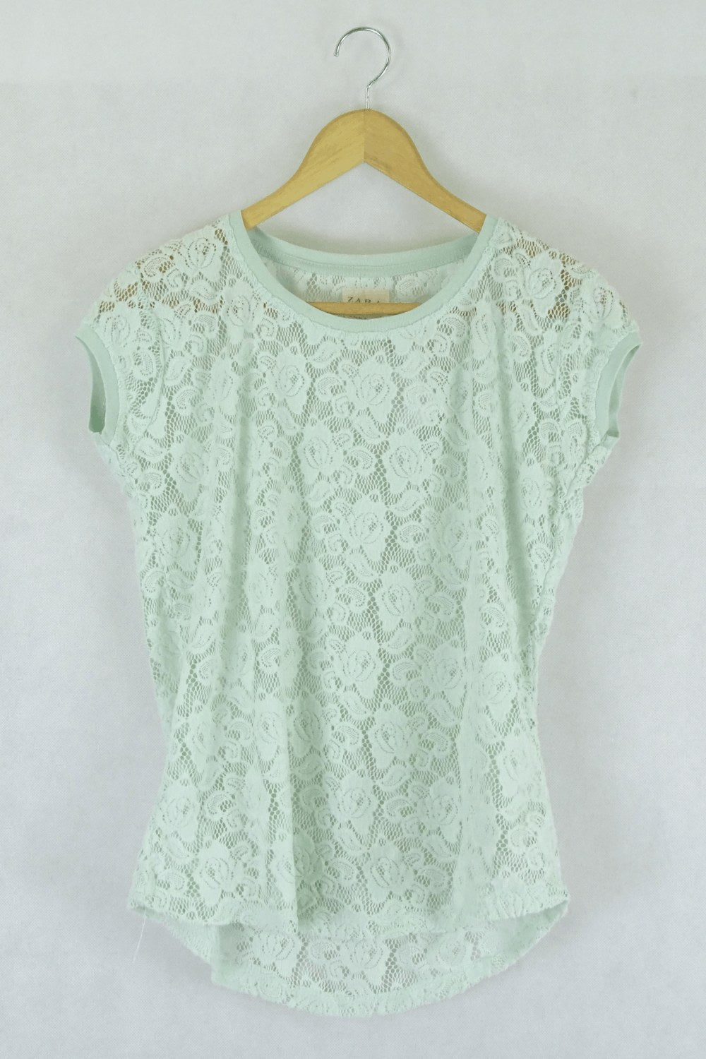 Zara Green Lace Top M