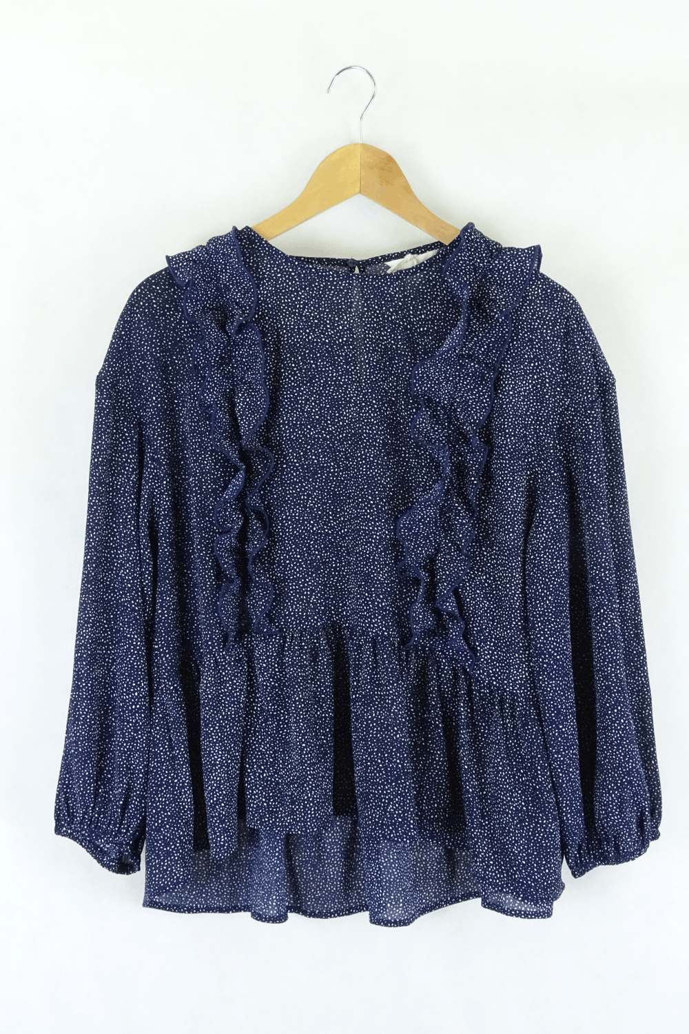 H&amp;M Navy Blouse 10