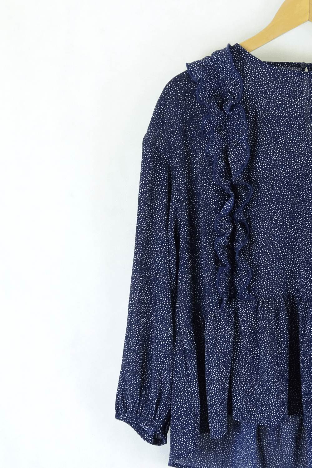 H&amp;M Navy Blouse 10