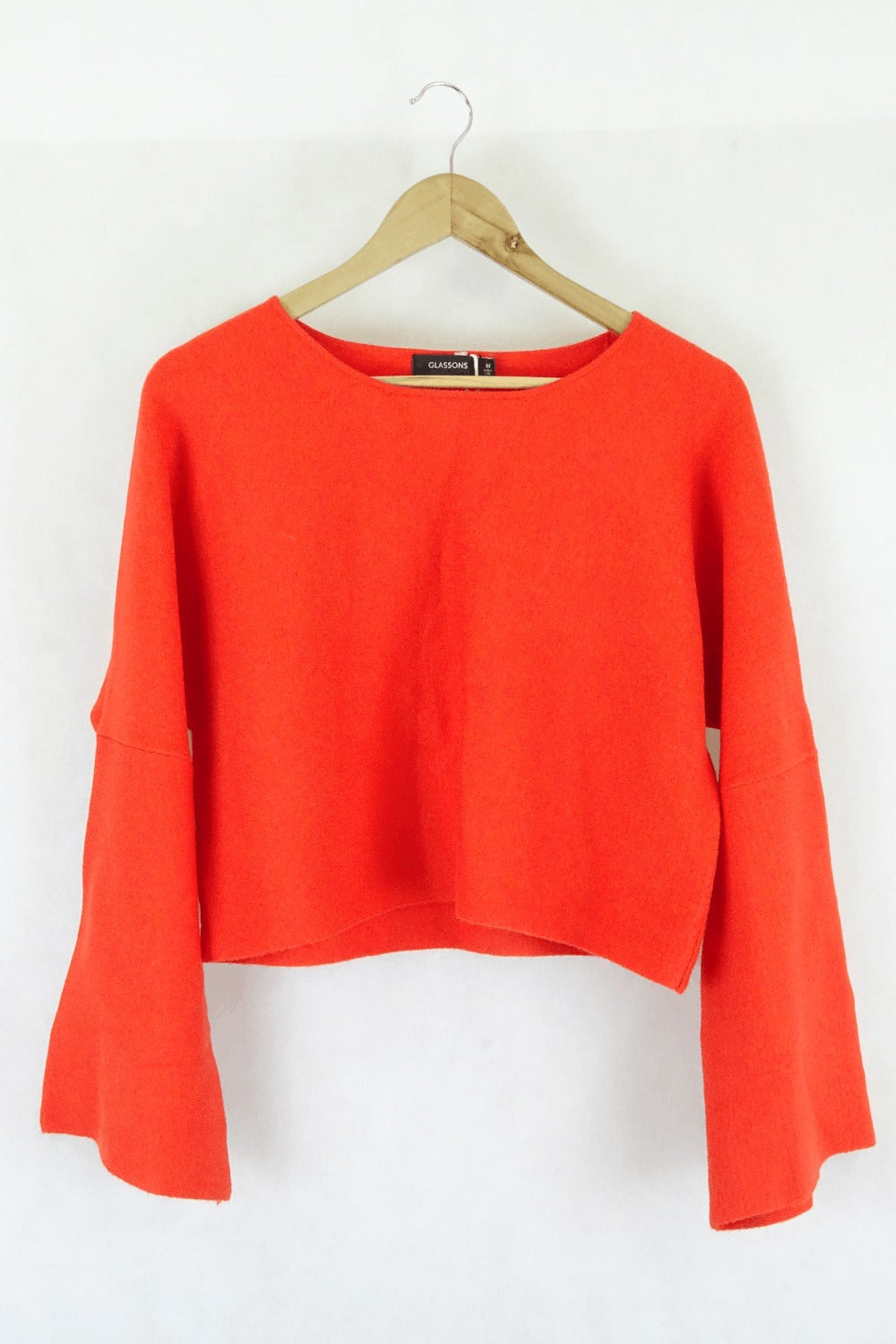 Glassons Orange Cropped Jumper M