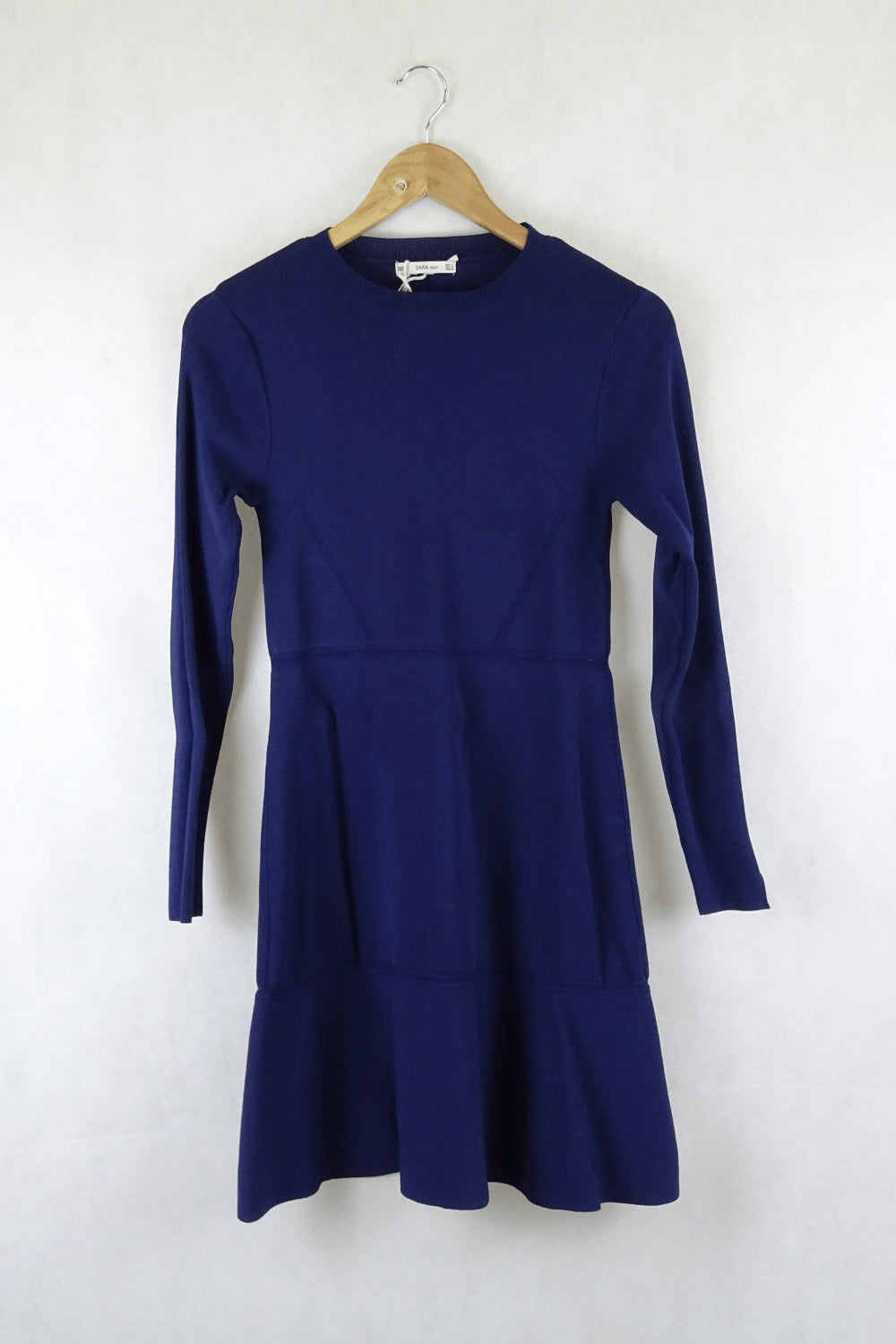 Zara Blue Knit Dress L