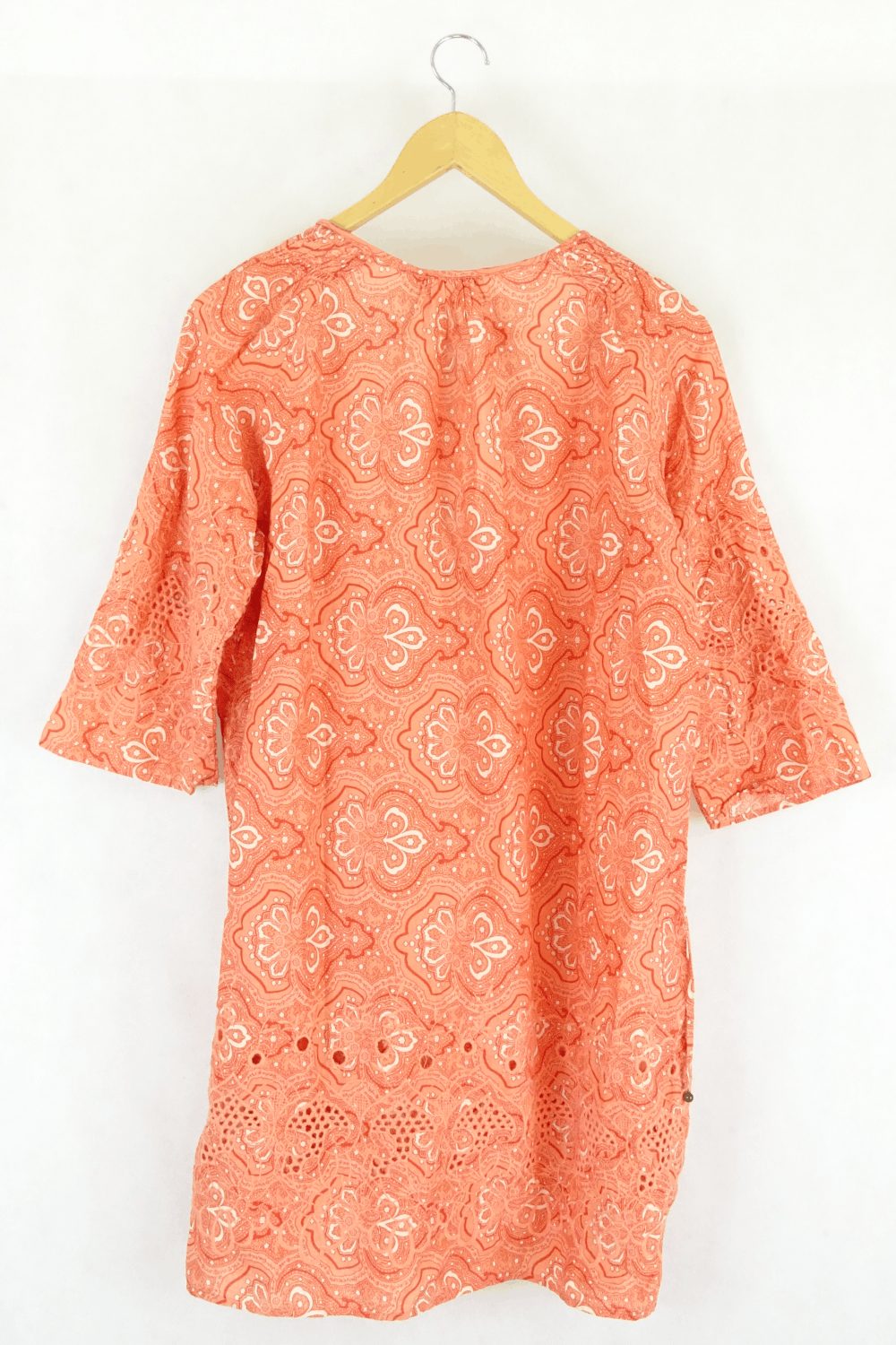 Sussan Orange Cotton Dress Xs