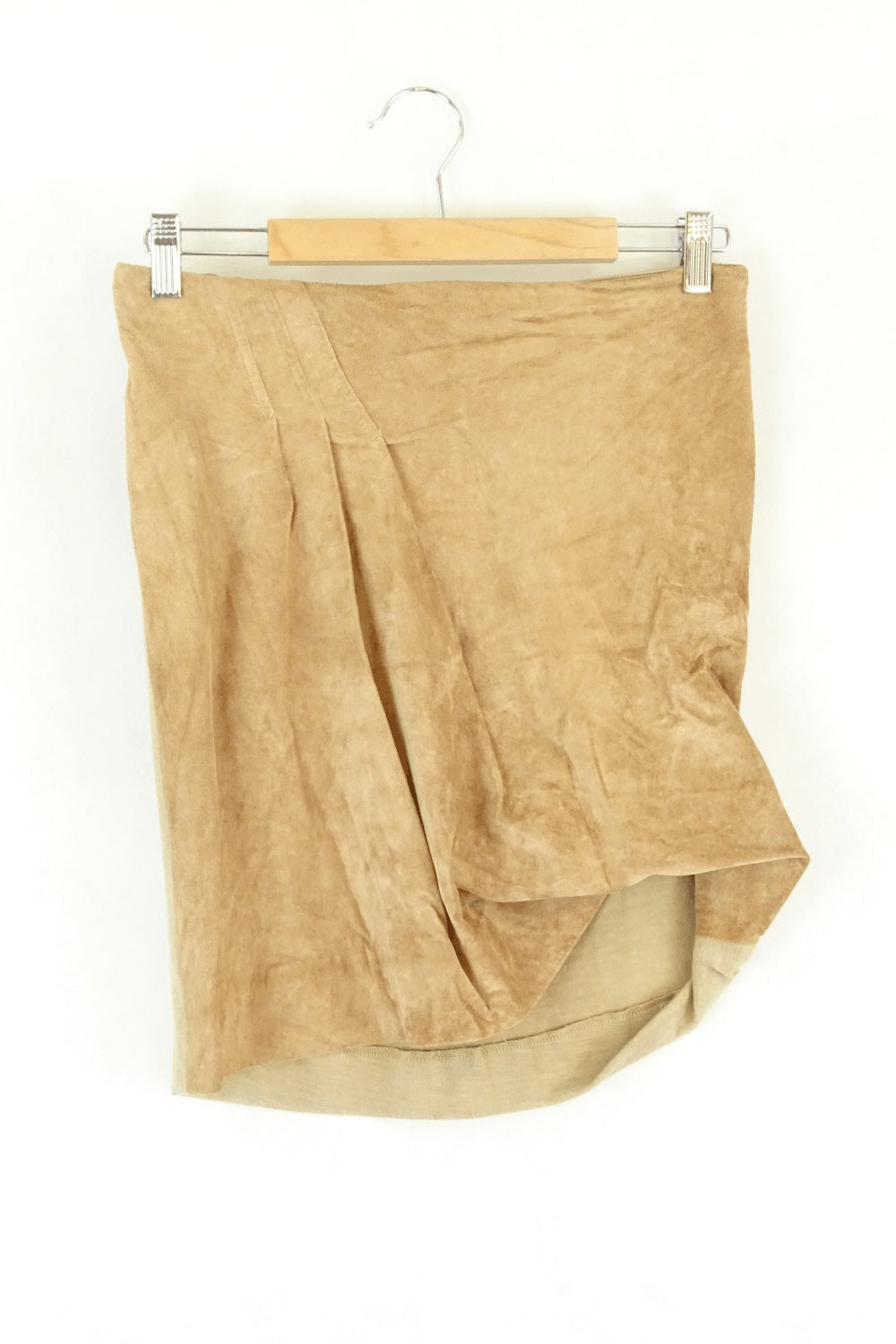 Lucette Brown Suede Skirt 1 (6 - 8AU)