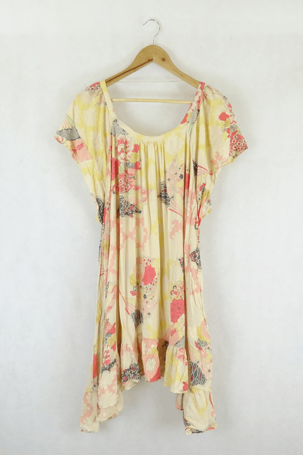 Flannel Yellow Floral Dress 1 (8 -10AU)
