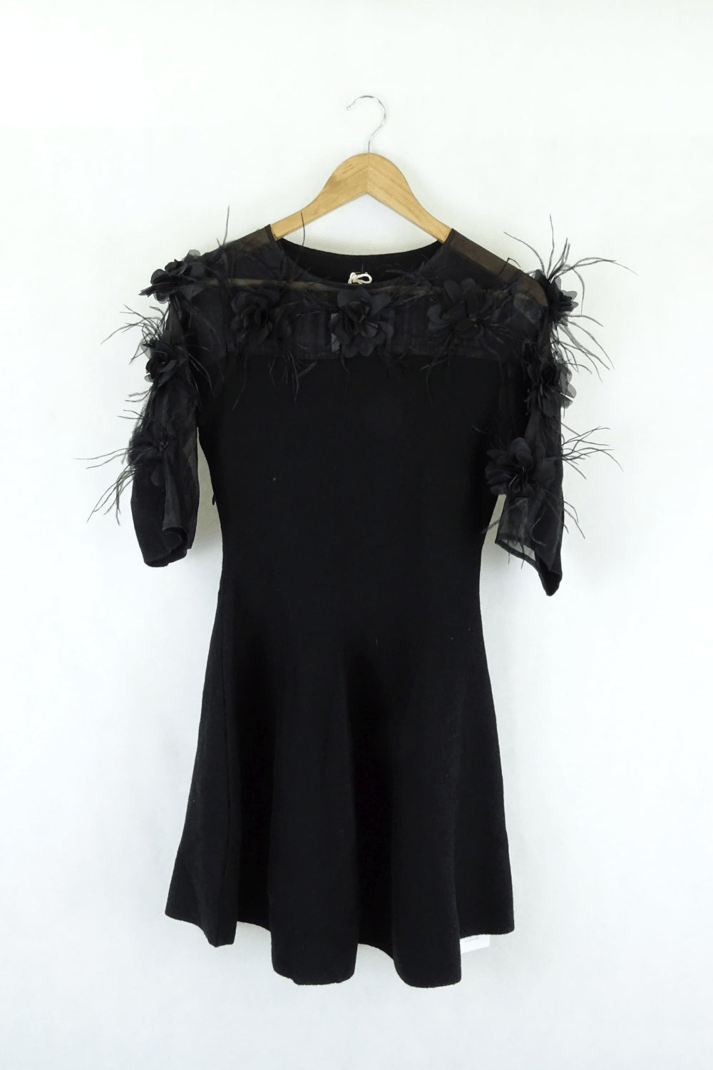 Style Fashion Black Knit Dress Xs/S