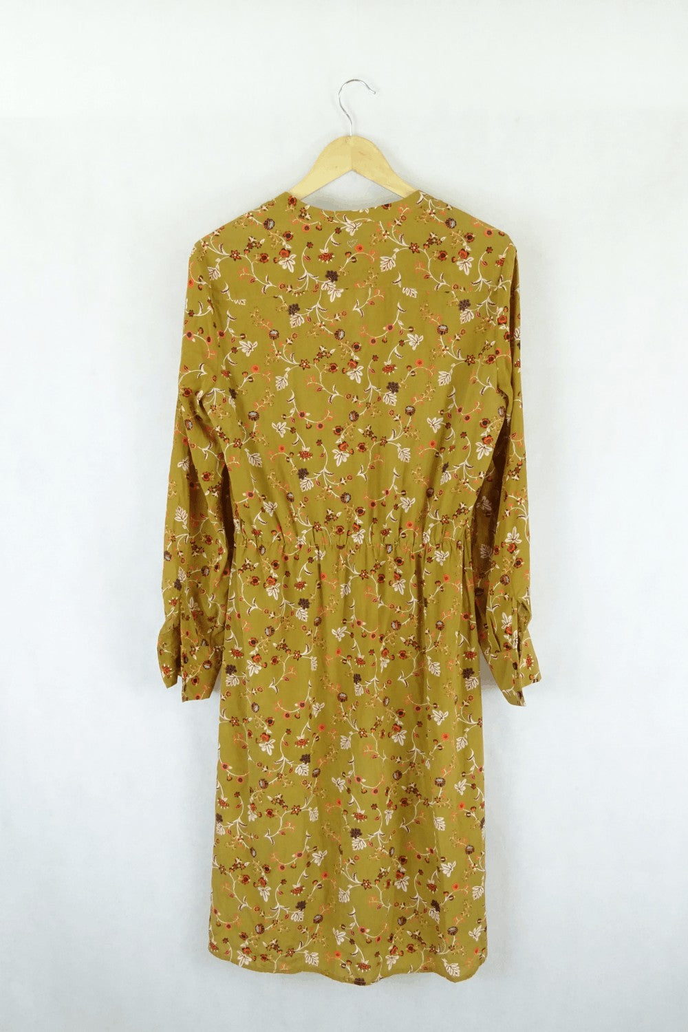 Julie Fagerholt Heartmade Mustard Floral Dress 38 (AU10)