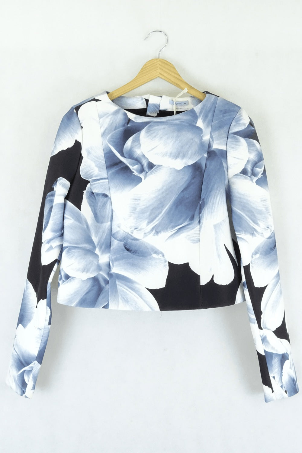 Kookai Blue Floral Top 40 (12AU)