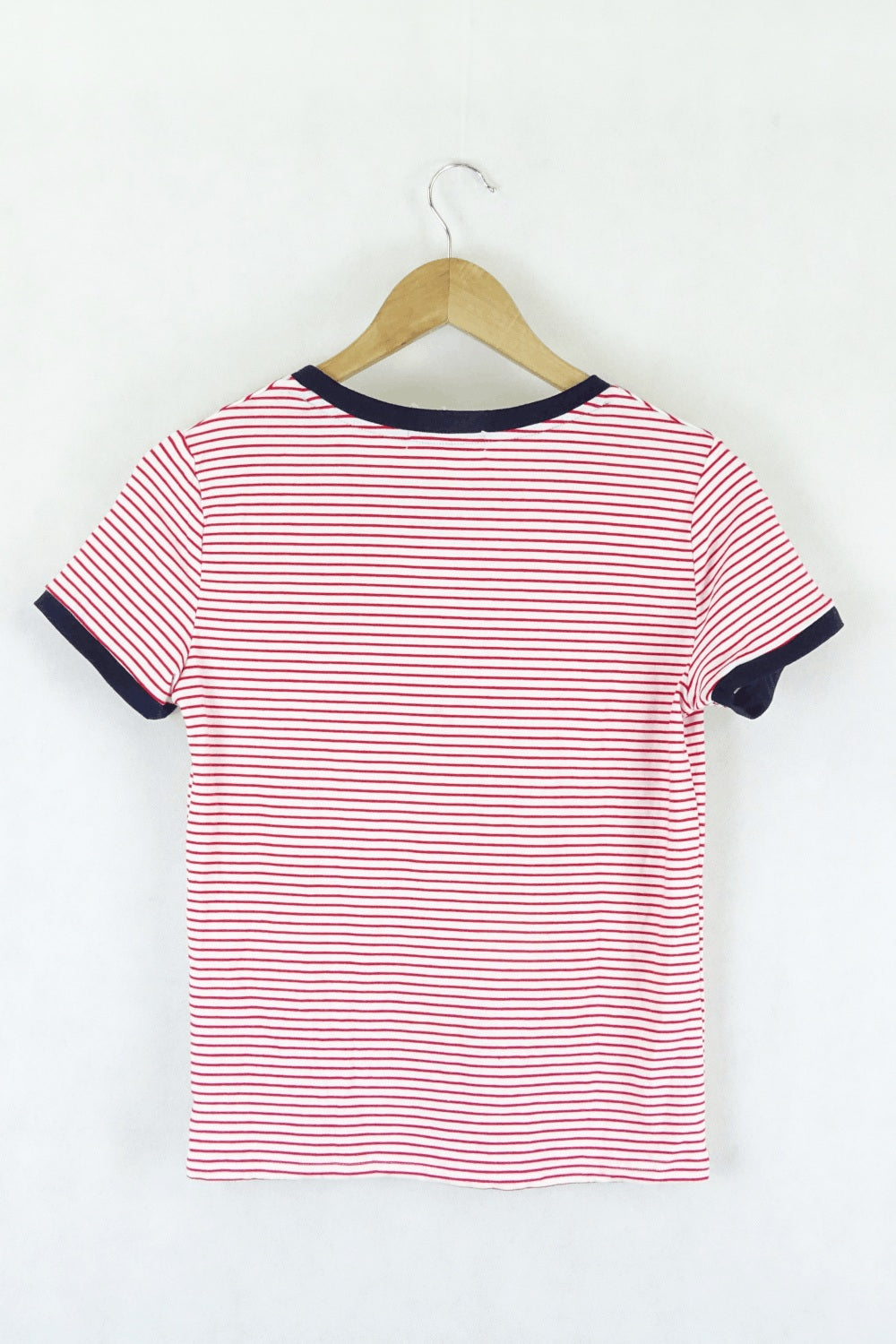 Ally Red And White Stripe T-Shirt S