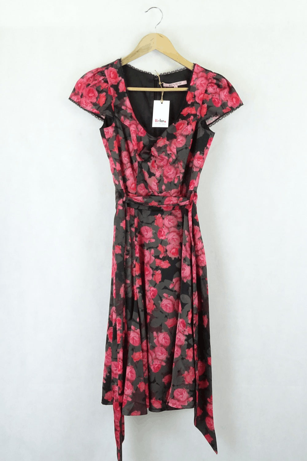 Review Red Floral Dress 6