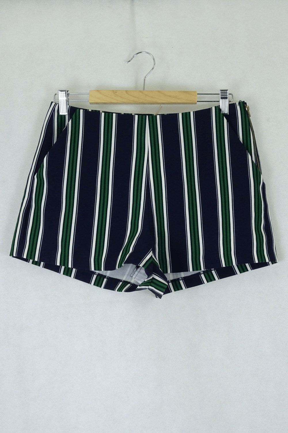 Forever21 Navy Striped Shorts 30 (AU12)