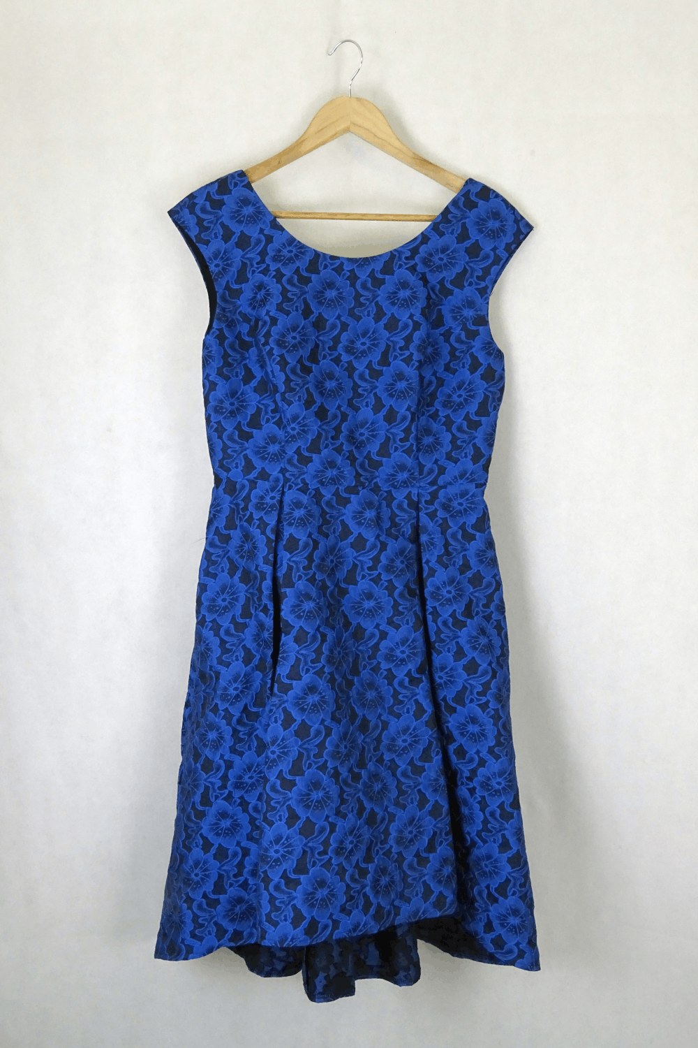 Review Blue Floral Dress 12