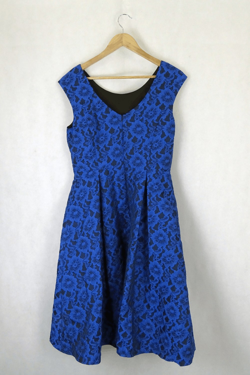 Review Blue Floral Dress 12