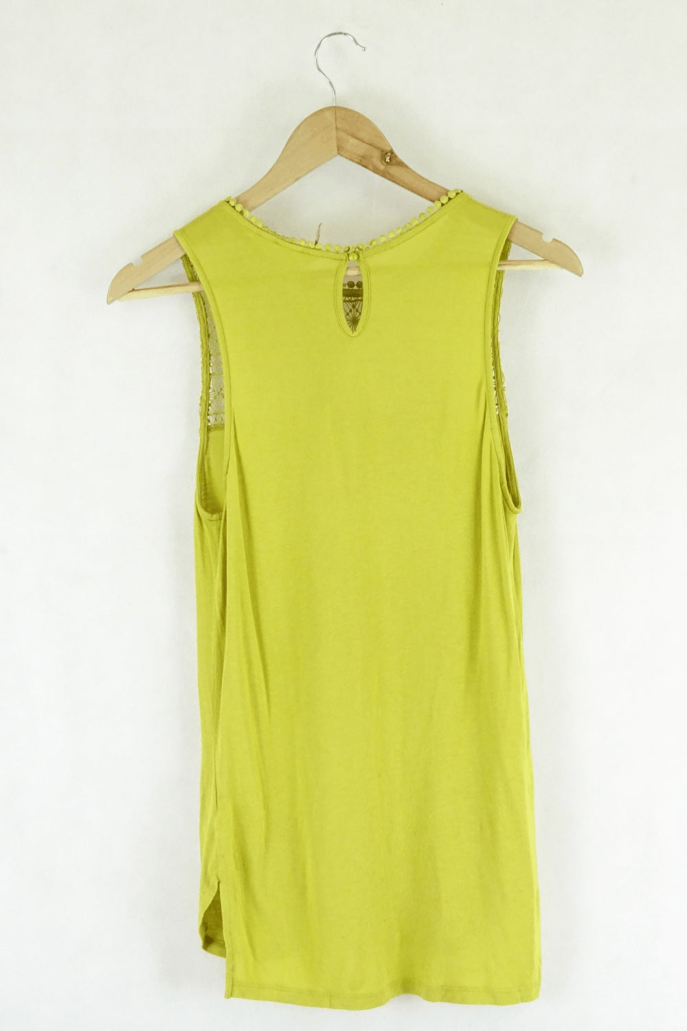 H&M Yellow Mustard Top Lace S