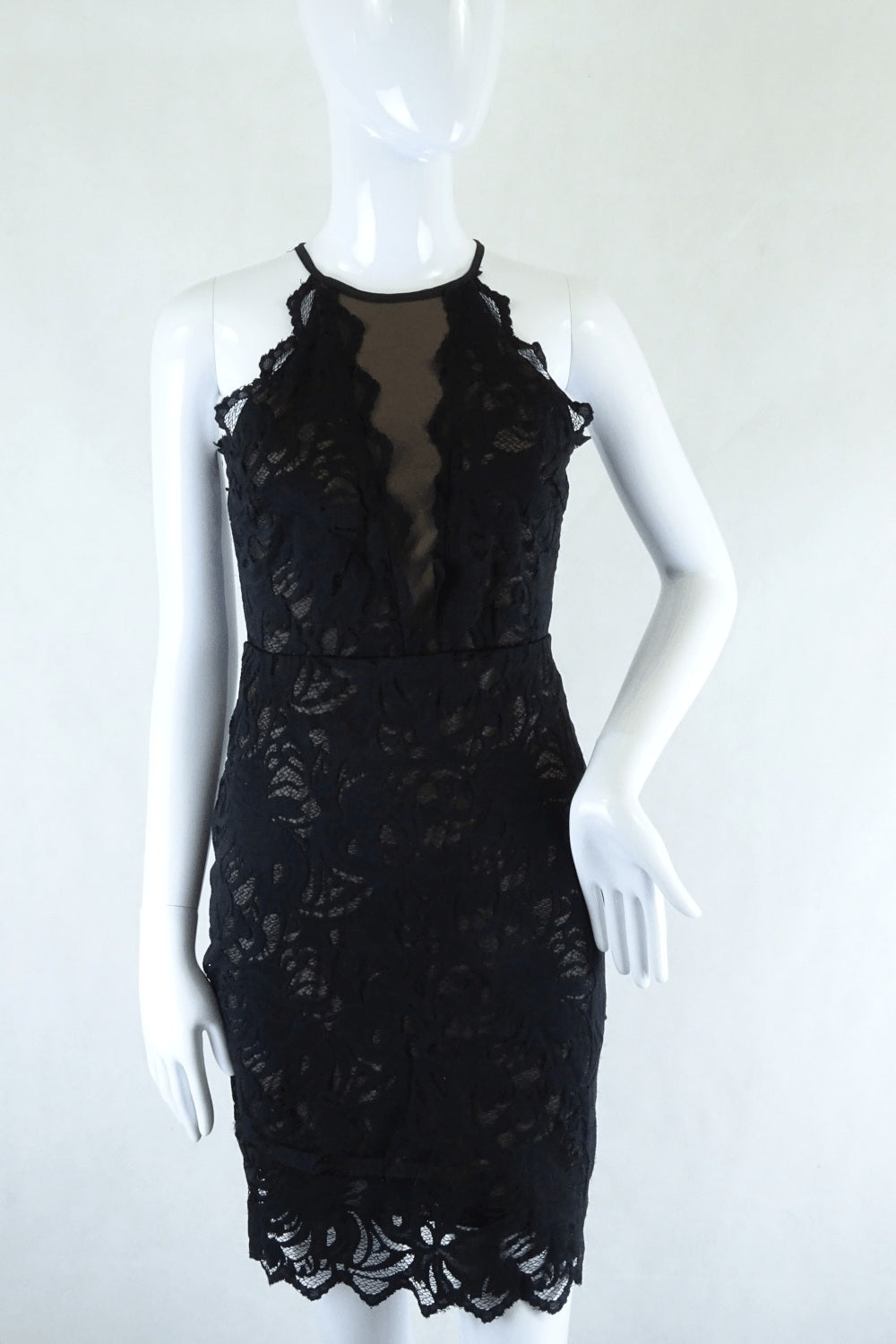 H&M Black Lace Dress 8