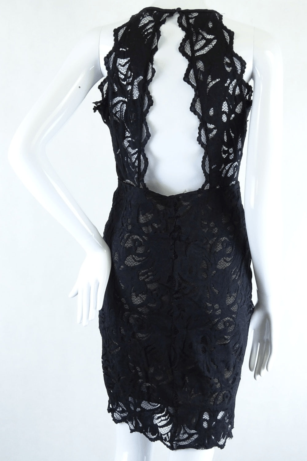 H&M Black Lace Dress 8