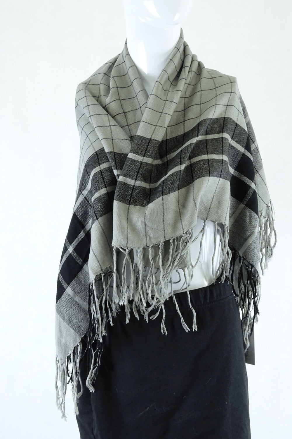 Black And Grey Scarf