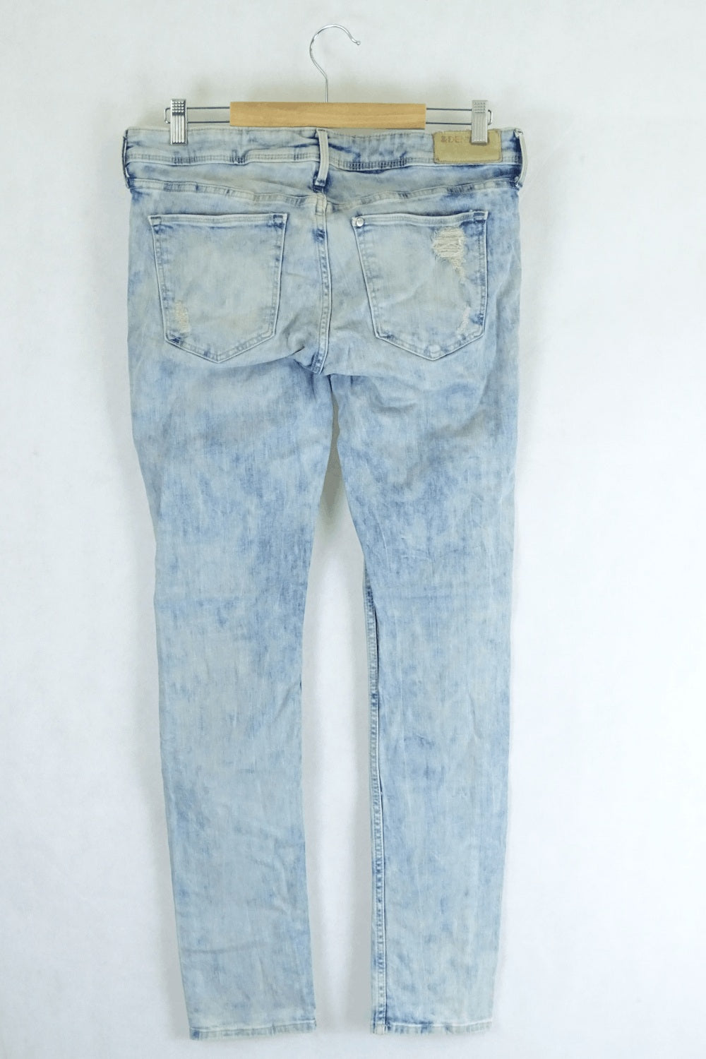 &Denim Blue Skinny Jeans 33/32 (14AU)