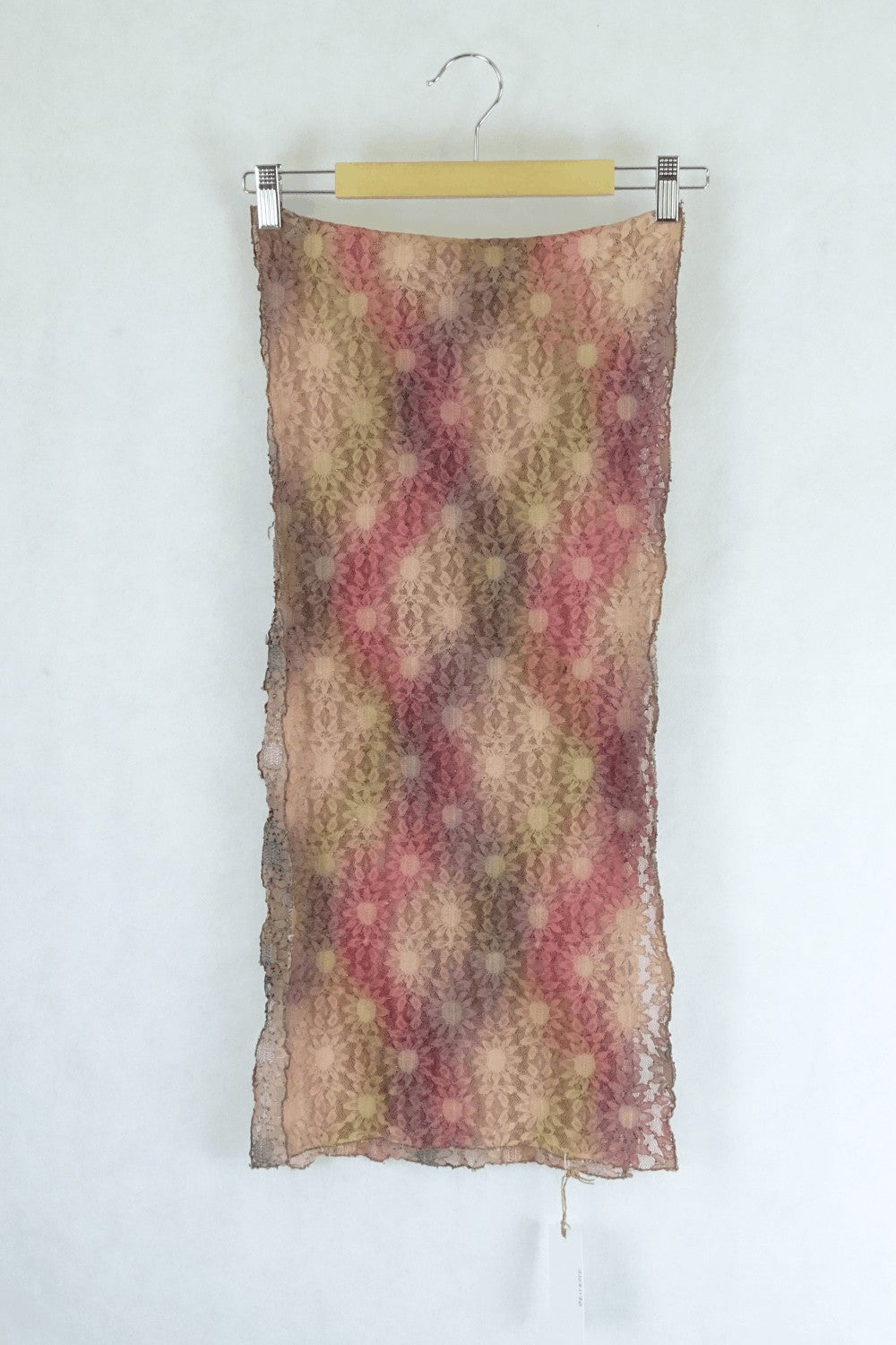 Multicoloured Floral Lace Scarf