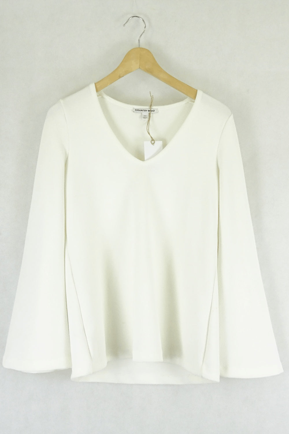 Country Road White Long Sleeve Top Xxs