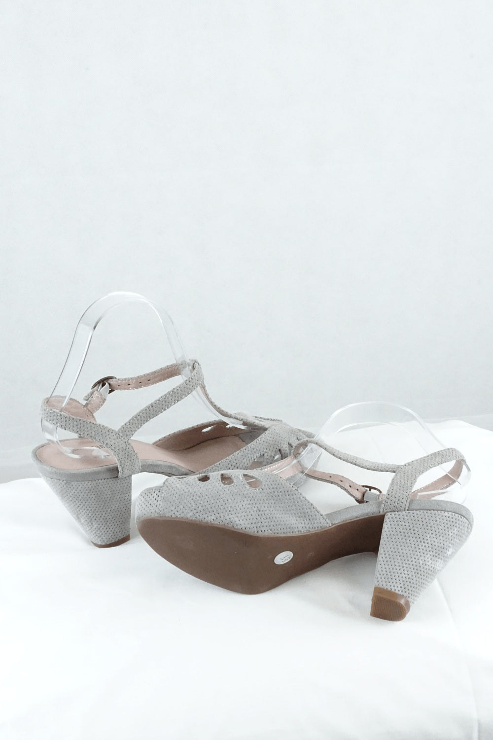 Jeffery Campbell Grey Sandal Wedges 39