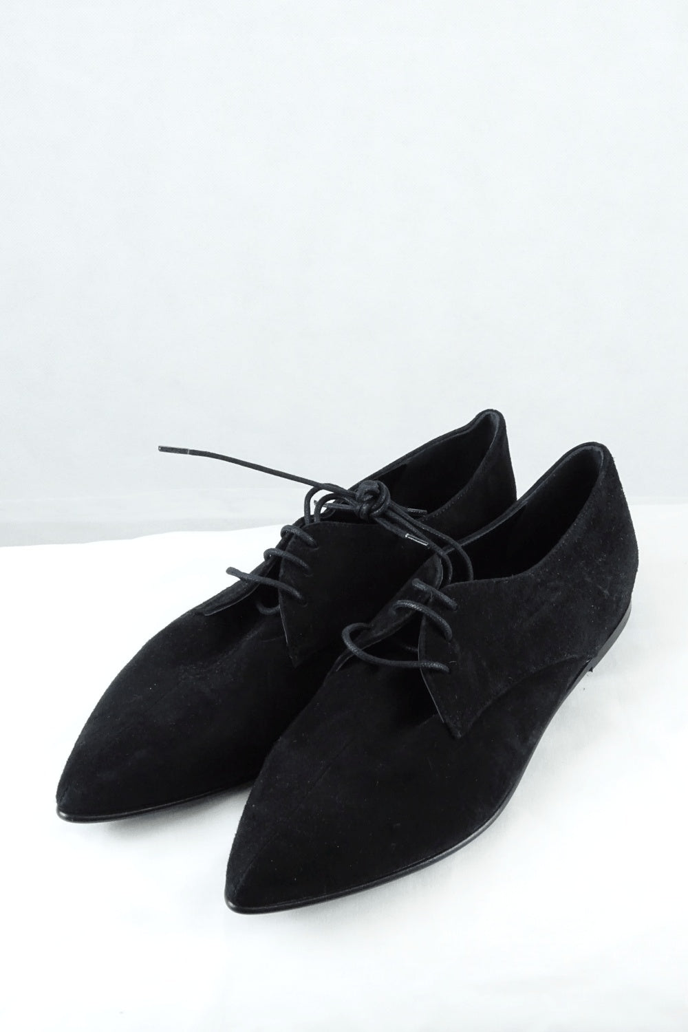 Bassike Leather Pointy Black Shoes 40 Reluv Clothing Australia