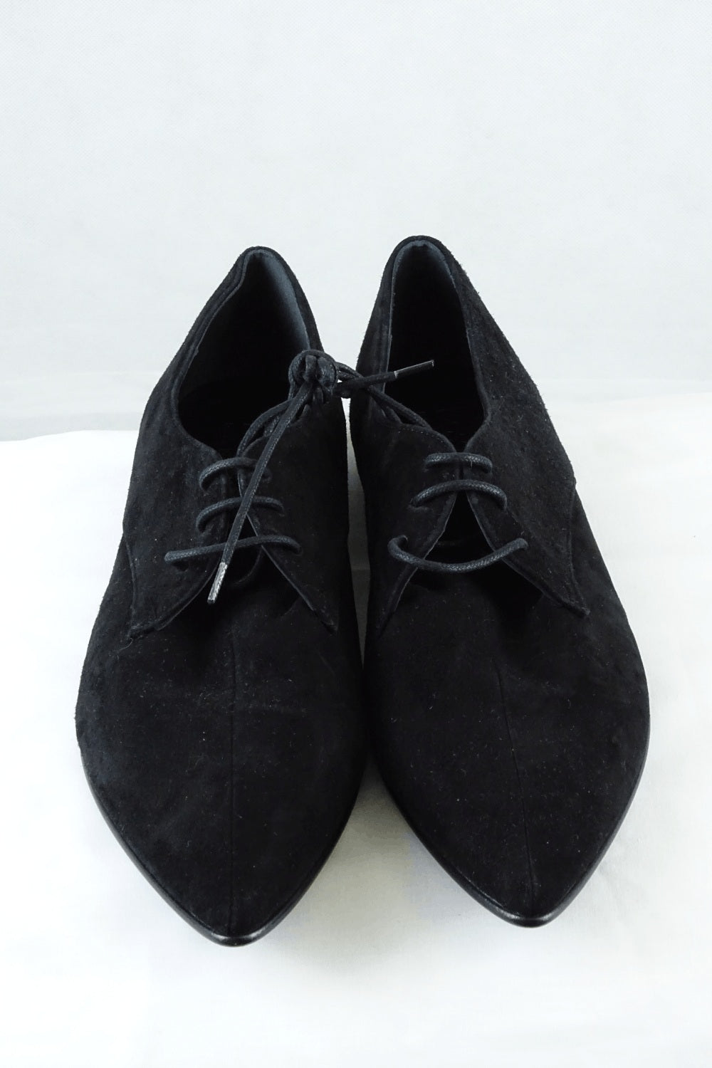 Bassike Leather Pointy Black Shoes 40 Reluv Clothing Australia