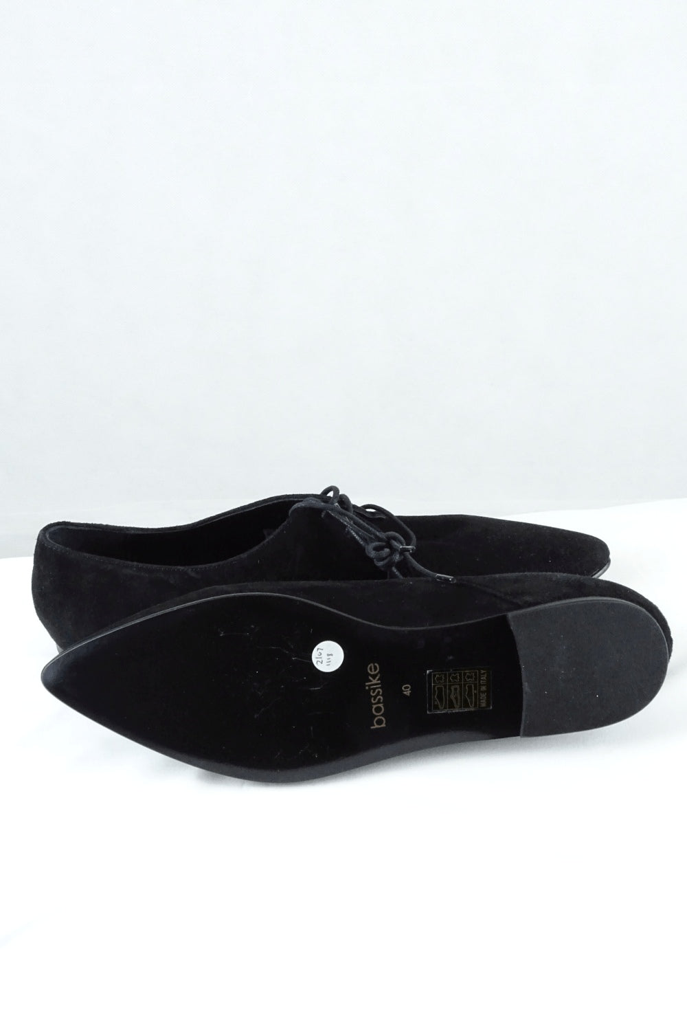 Bassike Leather Pointy Black Shoes 40 Reluv Clothing Australia