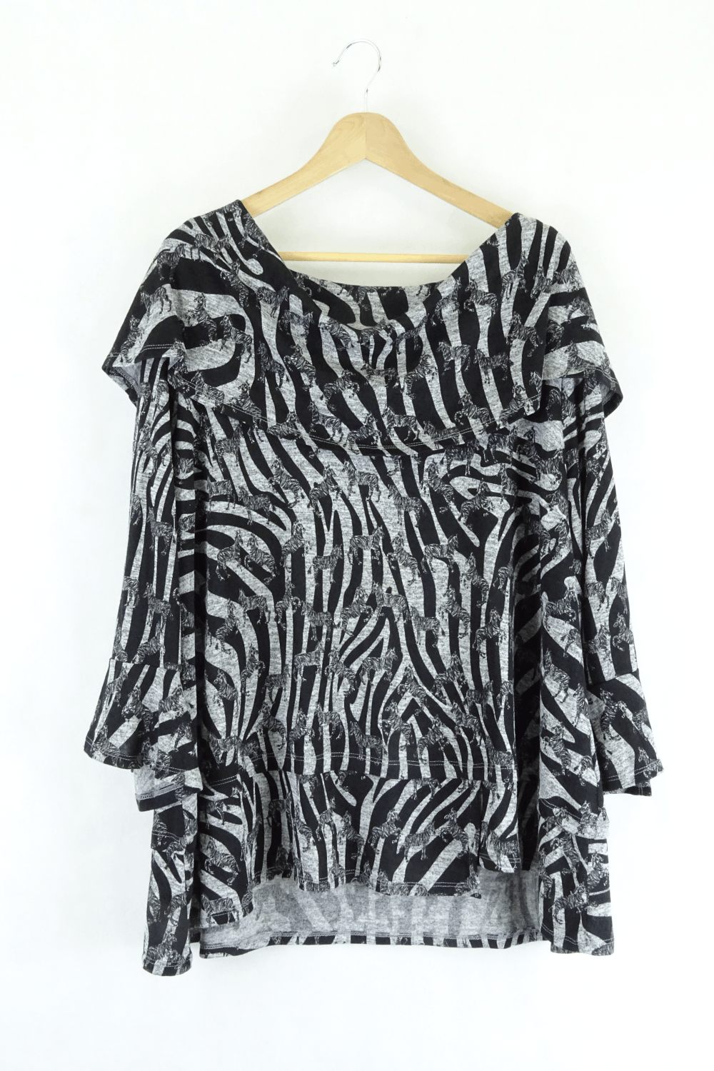 Taking Shape TS Zebra Print Top L