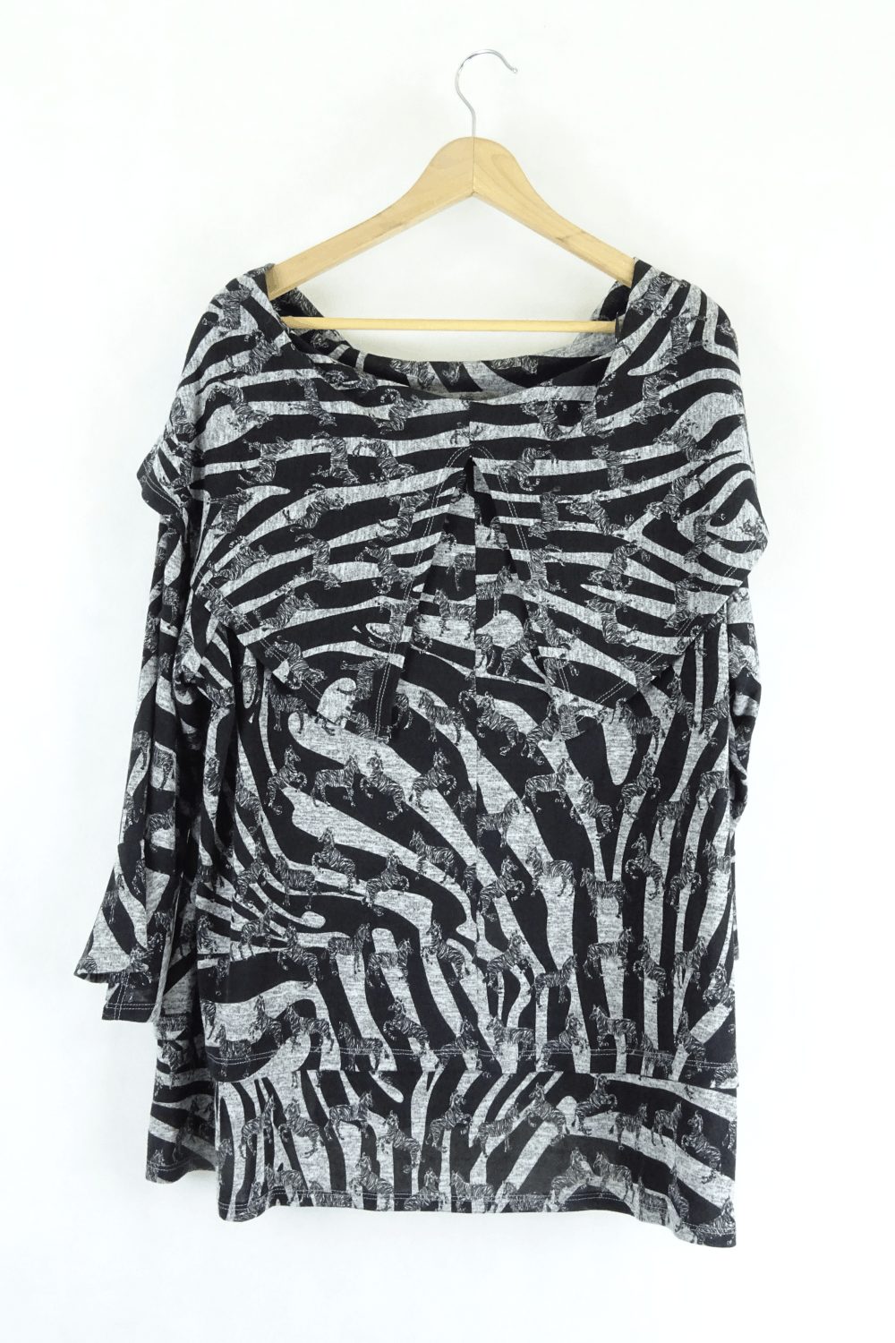 Taking Shape TS Zebra Print Top L