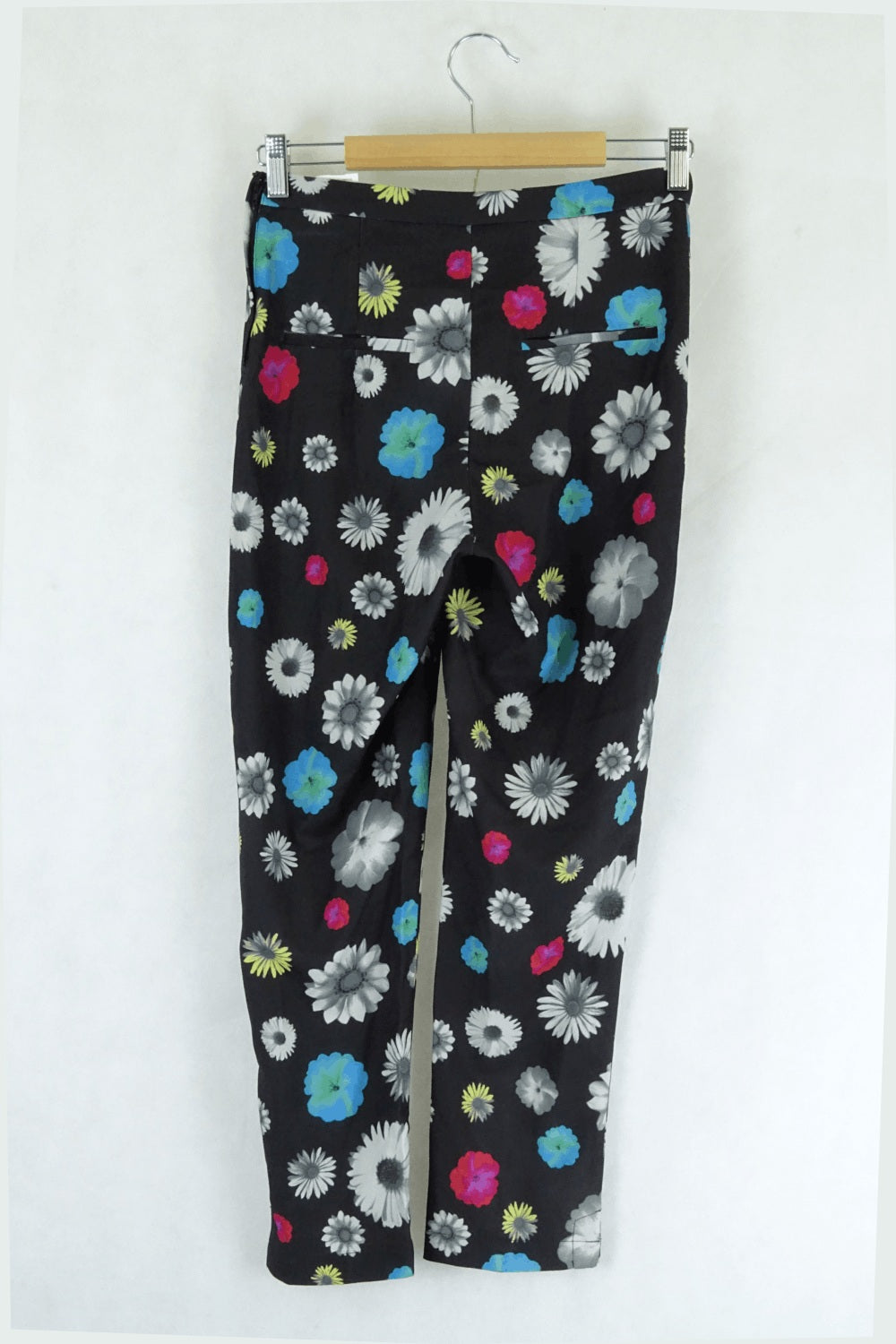 Minty Meets Munt Black Floral Pants Xs