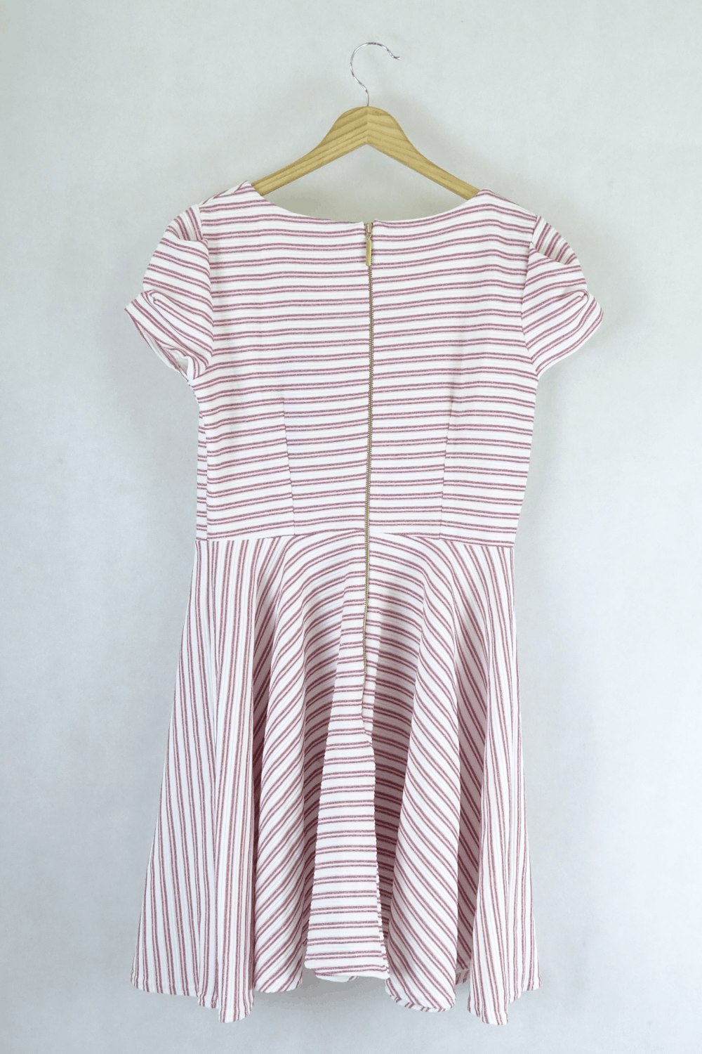 Closet Pink Striped Pink And White Sparkle Dress 14