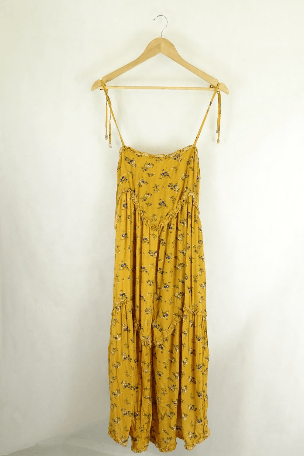 Indikah Yellow Floral Dress 8