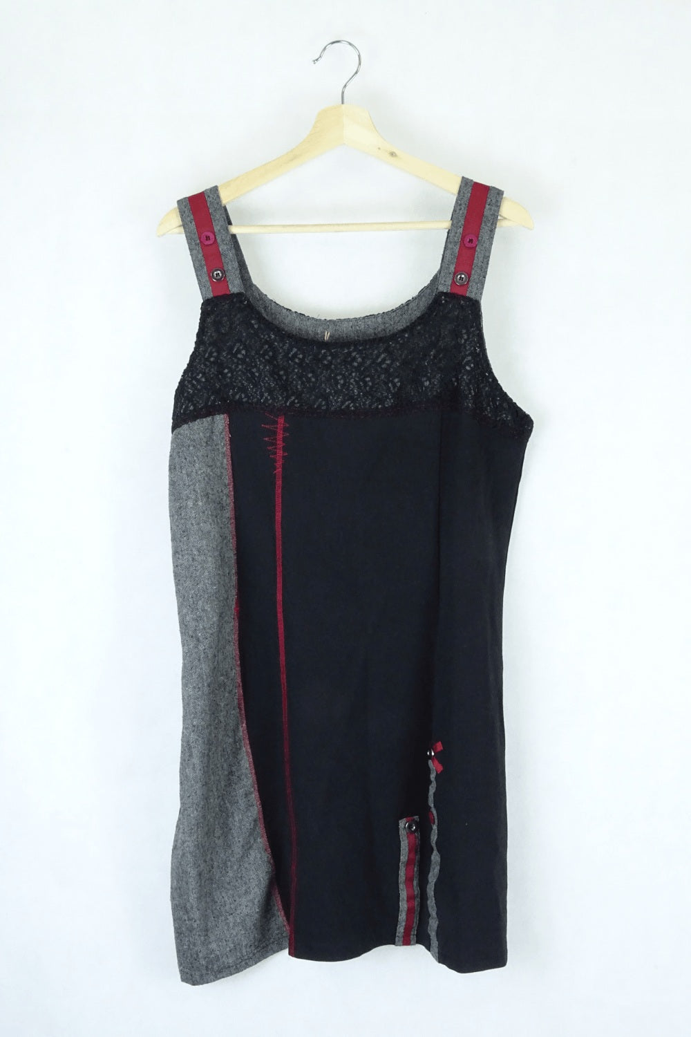 Hot Ice Collection Black, Red And Grey Dress
