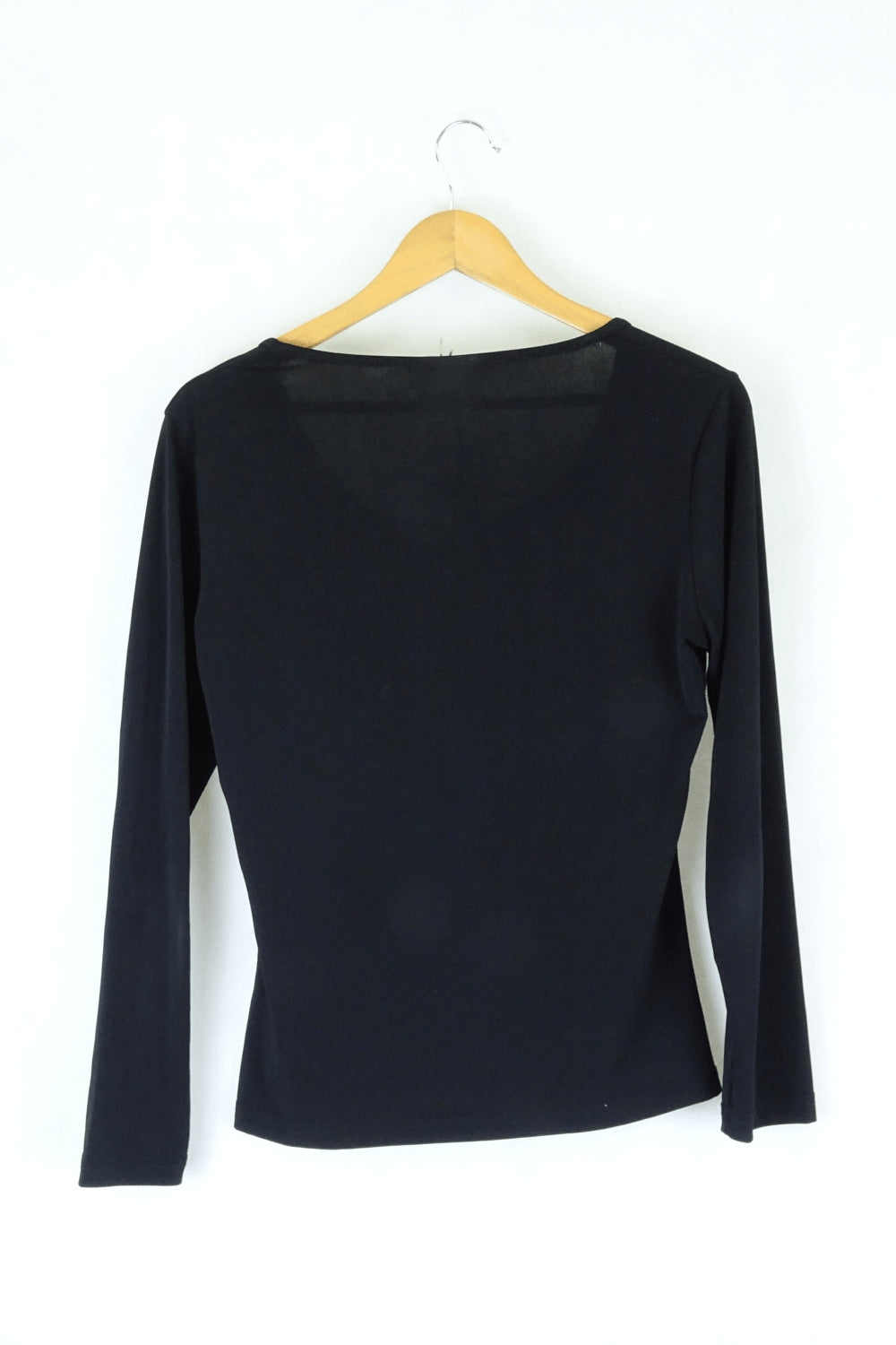 Miss Me Black Long Sleeve Top S