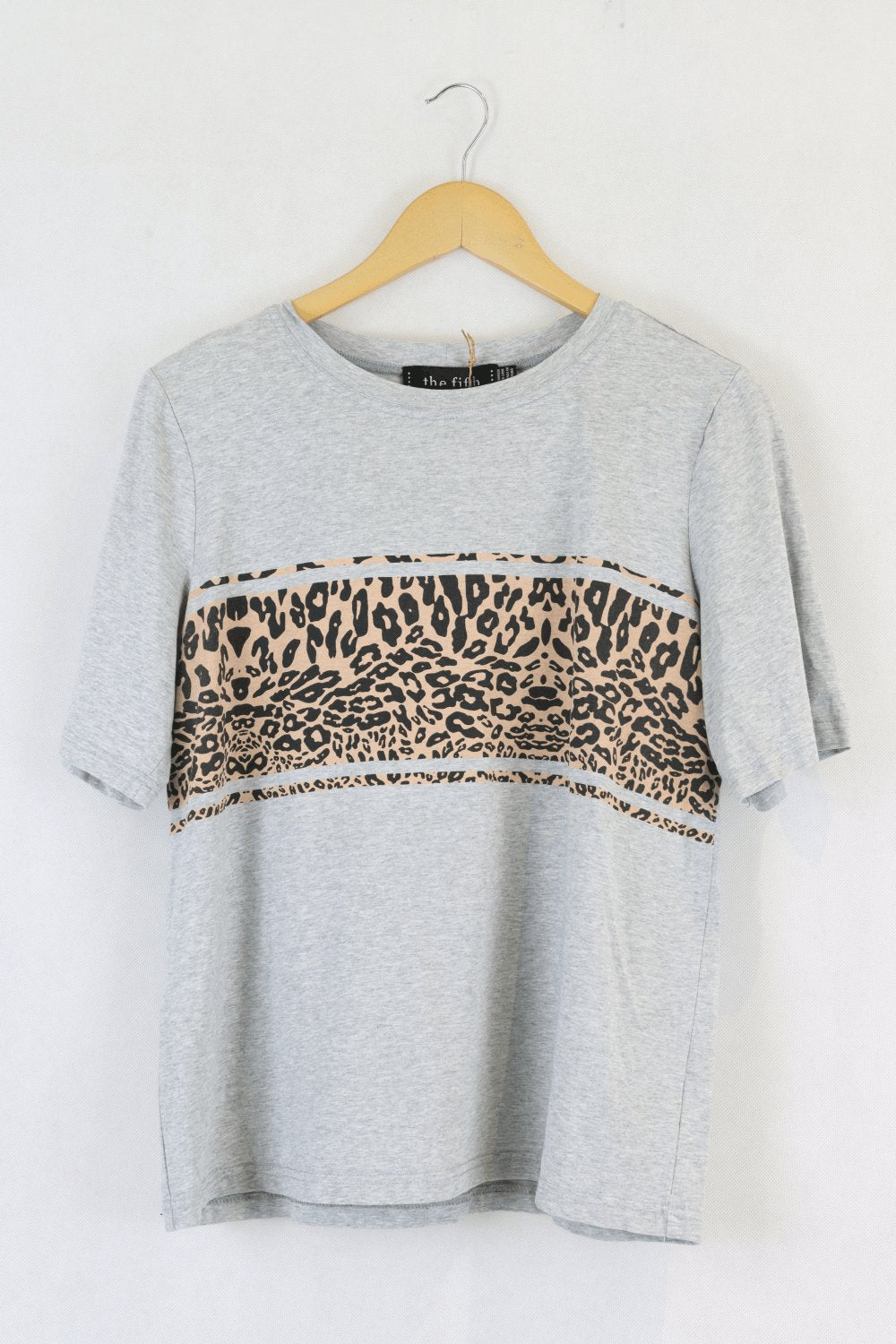 The Fifth Label Animal Print Grey T-Shirt L