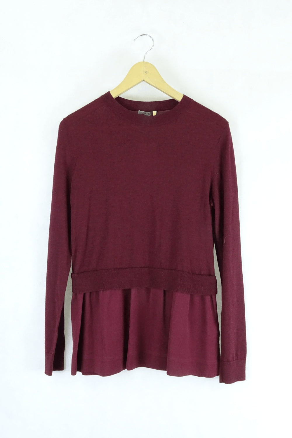 COS Burgundy Knit Top 10