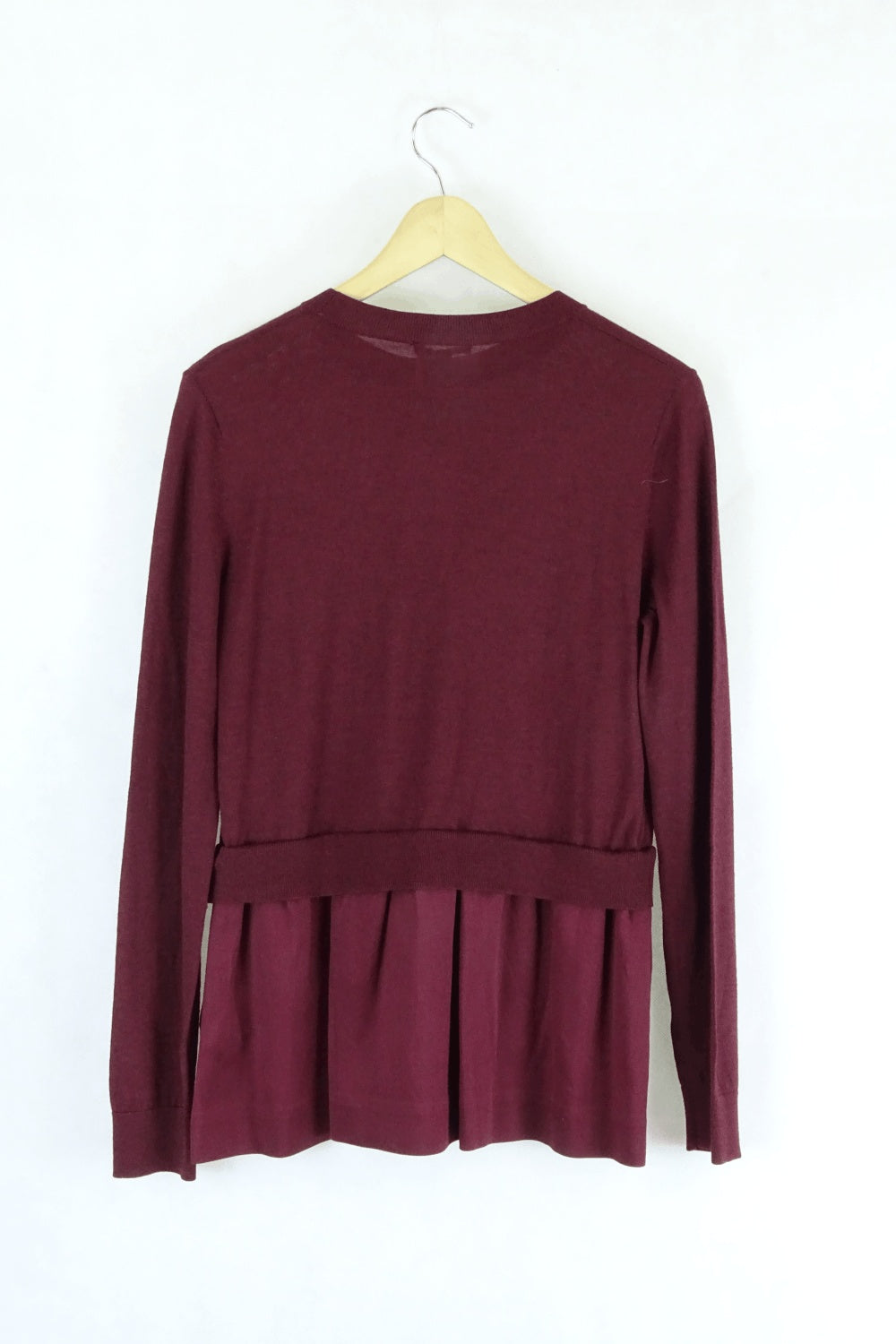 COS Burgundy Knit Top 10