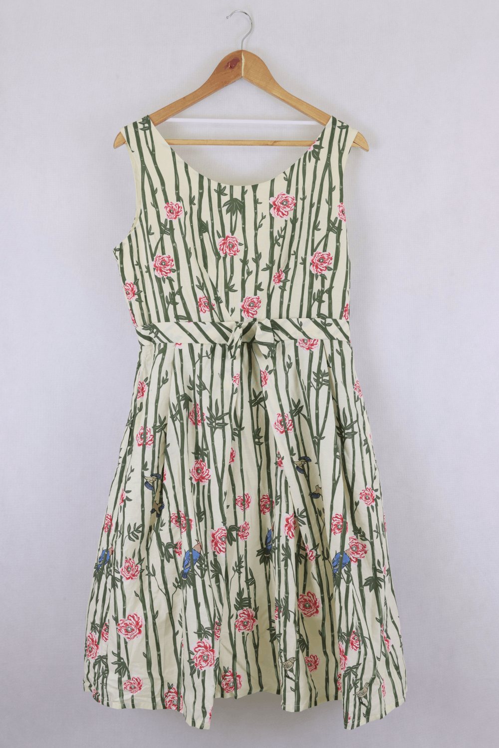 Revival Floral  Yellow And Green Dress 12 BNWT