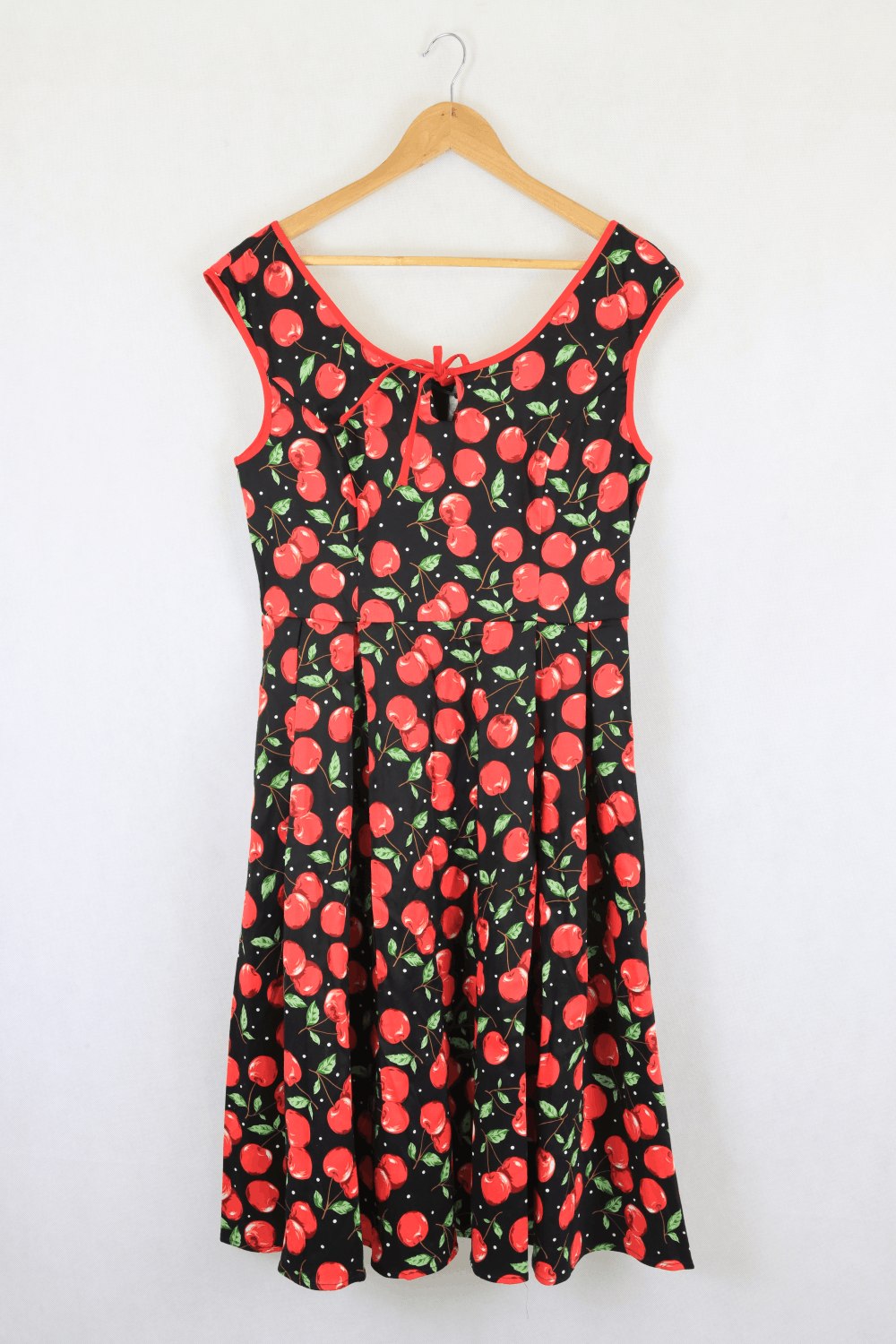 Jenny Ford Cherry And Black Dress L