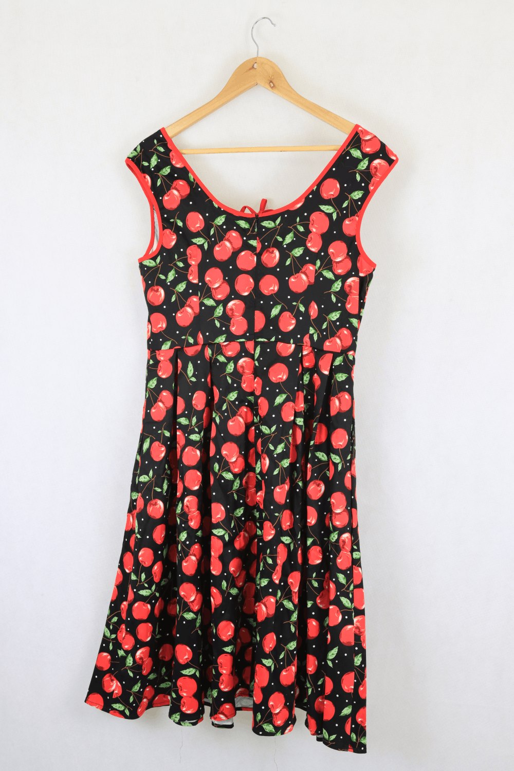 Jenny Ford Cherry And Black Dress L