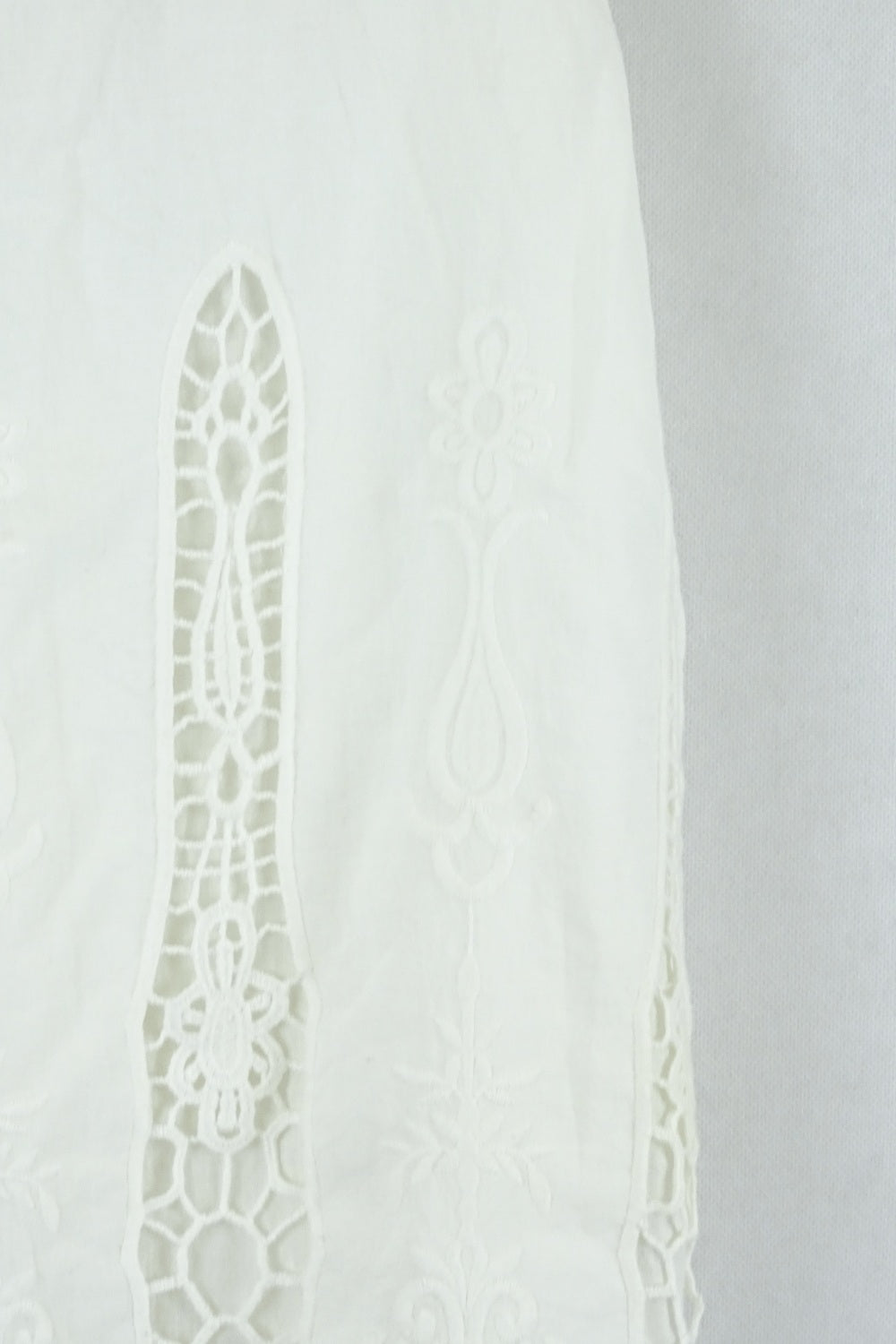 Bardot White Dress With Lace Detailing 8