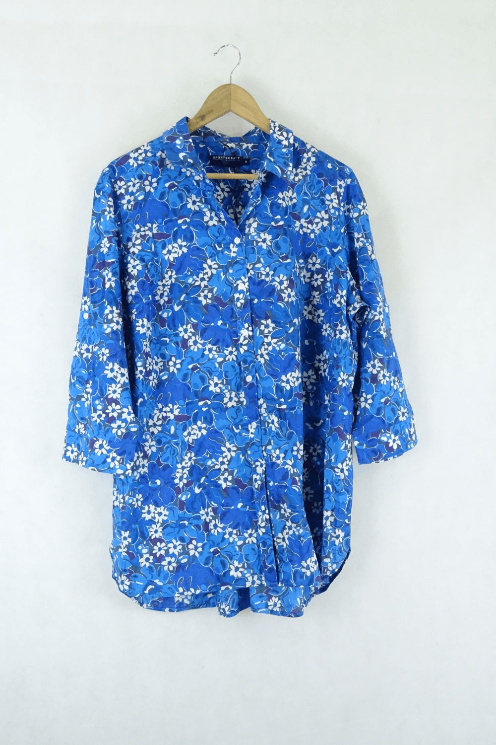 Sportscraft Blue Floral Shirt 16