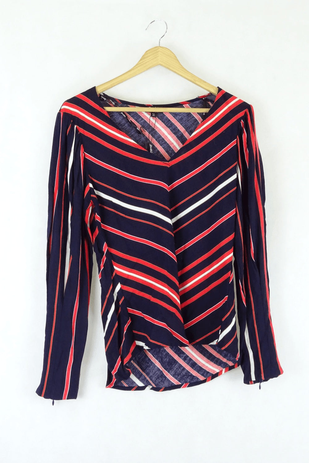 Bardot Striped Navy And Orange Top 10