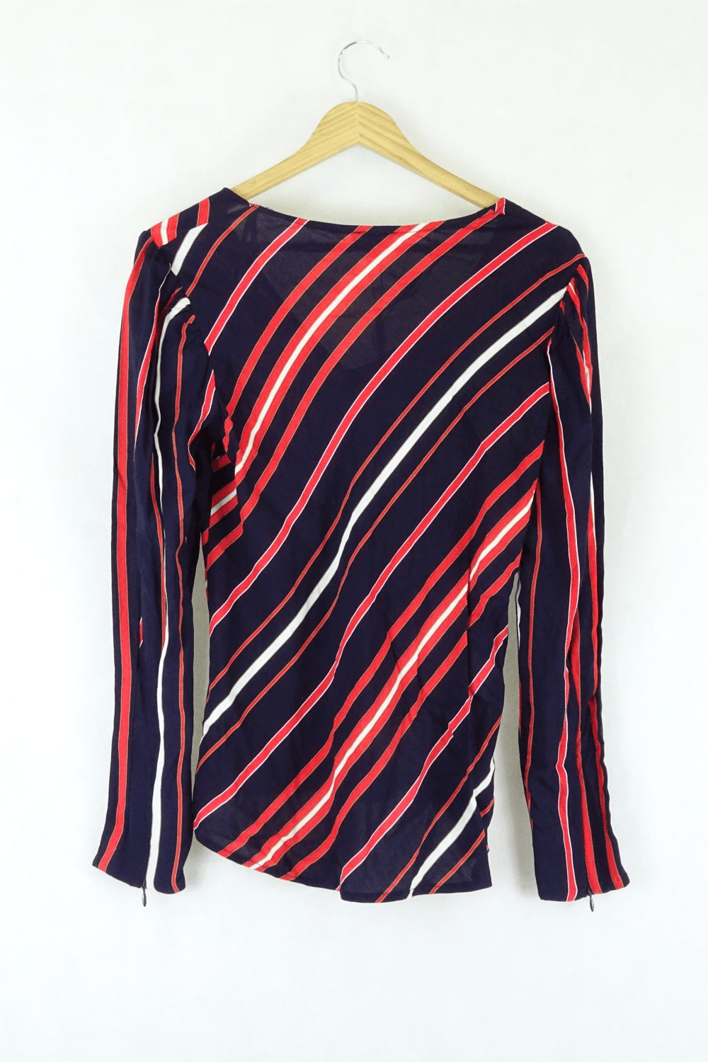 Bardot Striped Navy And Orange Top 10