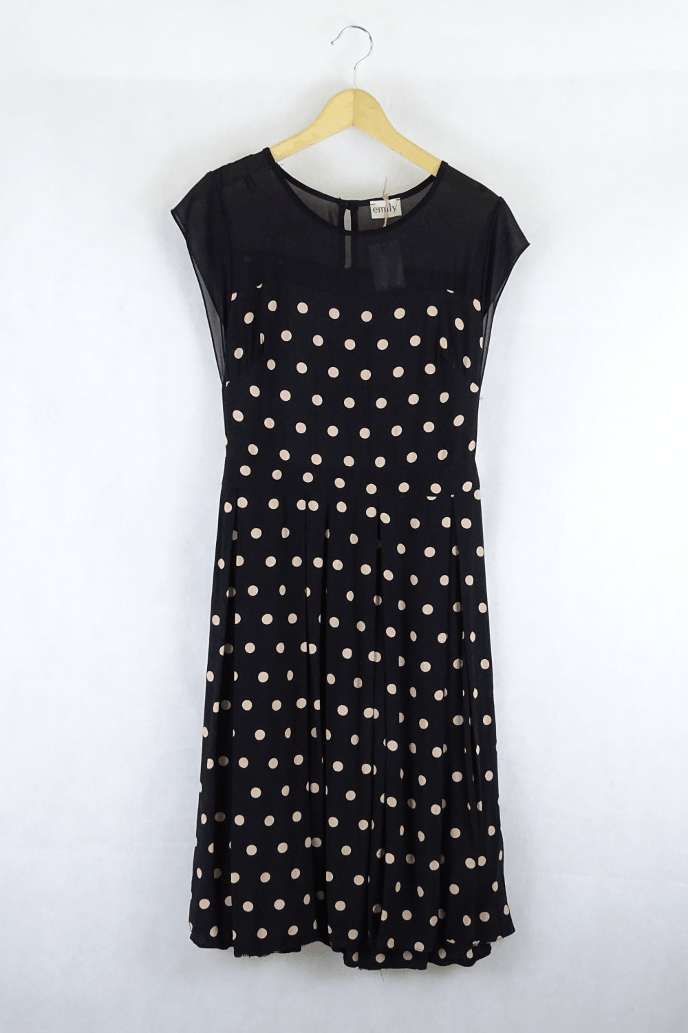 Emily Polka Dot Black Dress 18