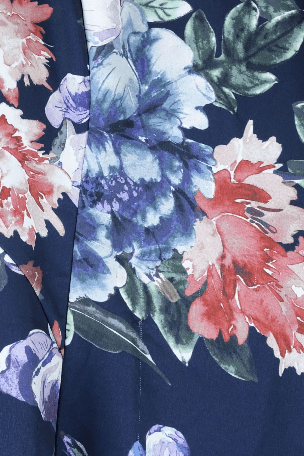 Basque Navy Floral Dress 10