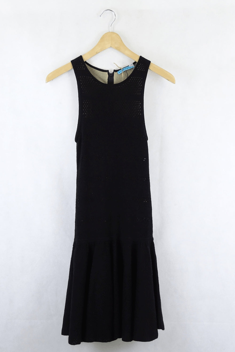 Alice + Olivia Black Knit Dress Xs